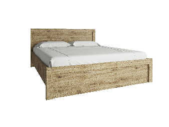 Manželská postel 160 cm Deloris (dub navarra) (bez roštu a matrace)