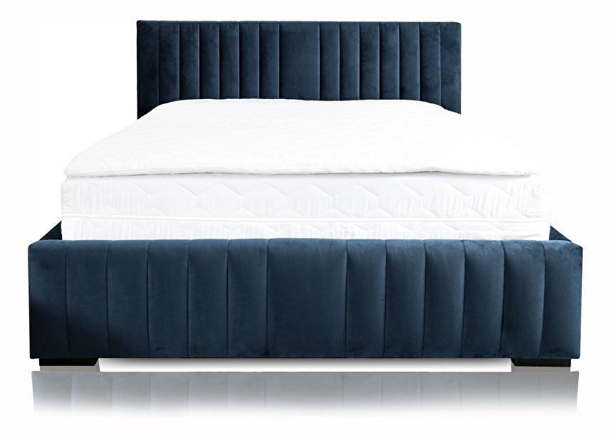 Čalouněná postel 180x200 cm Veggie (modrá)
