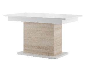 Jídelní stůl Sorred 03 (bílá + dub sonoma) (pro 6 až 8 osob)