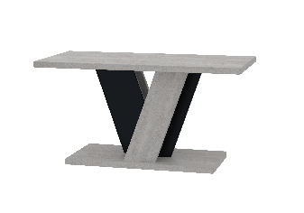 Konferenční stolek Venag (světle šedá + černá)
