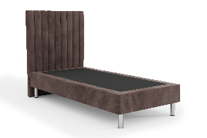 Čalouněná postel 90x200 cm Amby (tmavě hnědá)