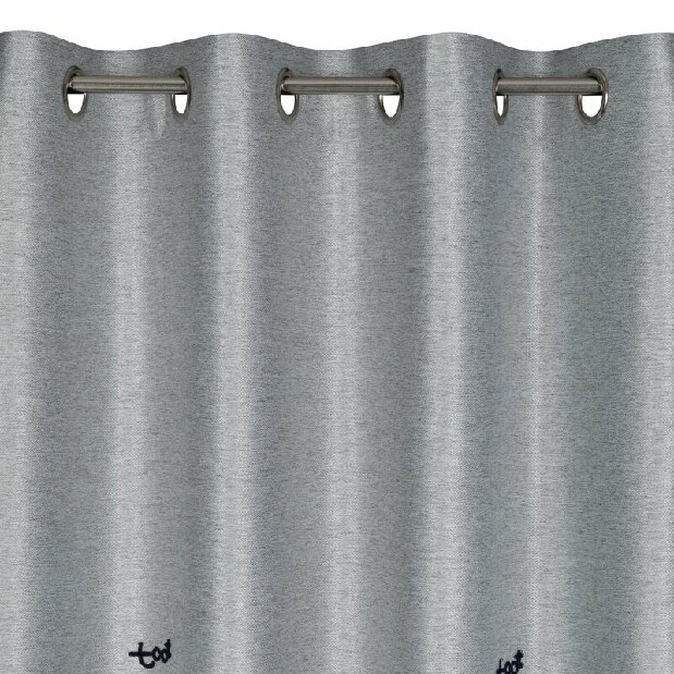 Záclona 140x250 cm Arvin (stříbrná)