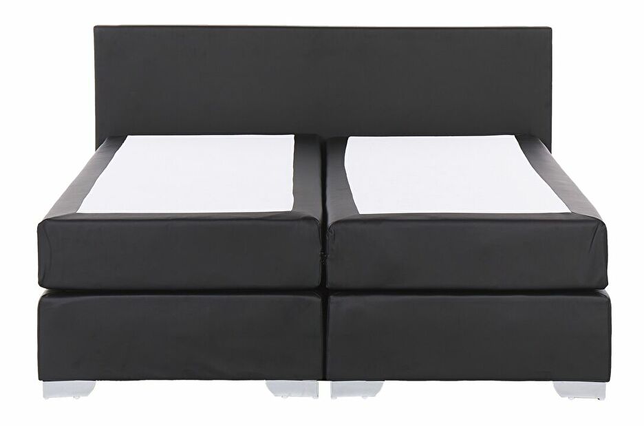 Kontinentální postel 180 cm PREMIER 2 (s matracemi) (černá)