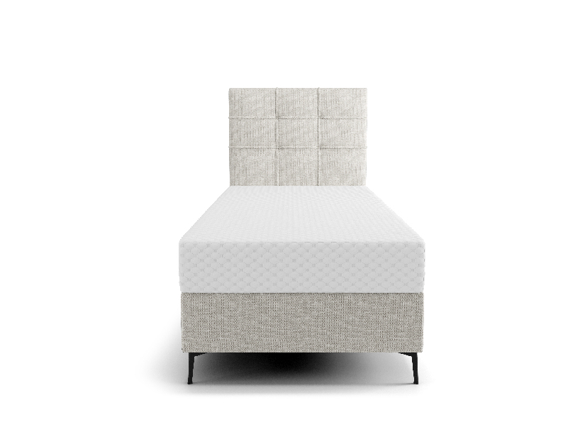Jednolůžková postel 80 cm Infernus Comfort (světle šedá) (s roštem, s úl. prostorem)