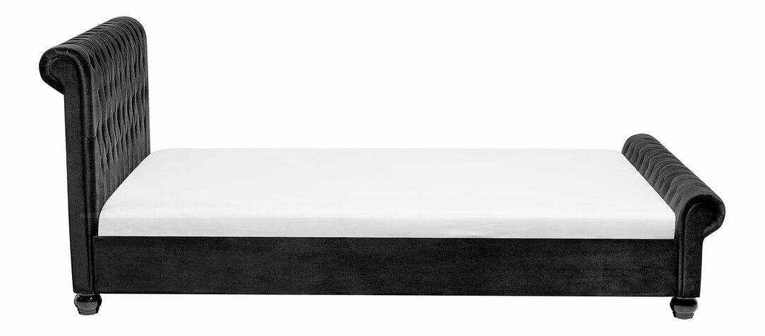 Manželská postel 180 cm ARCHON (s roštem) (černá)