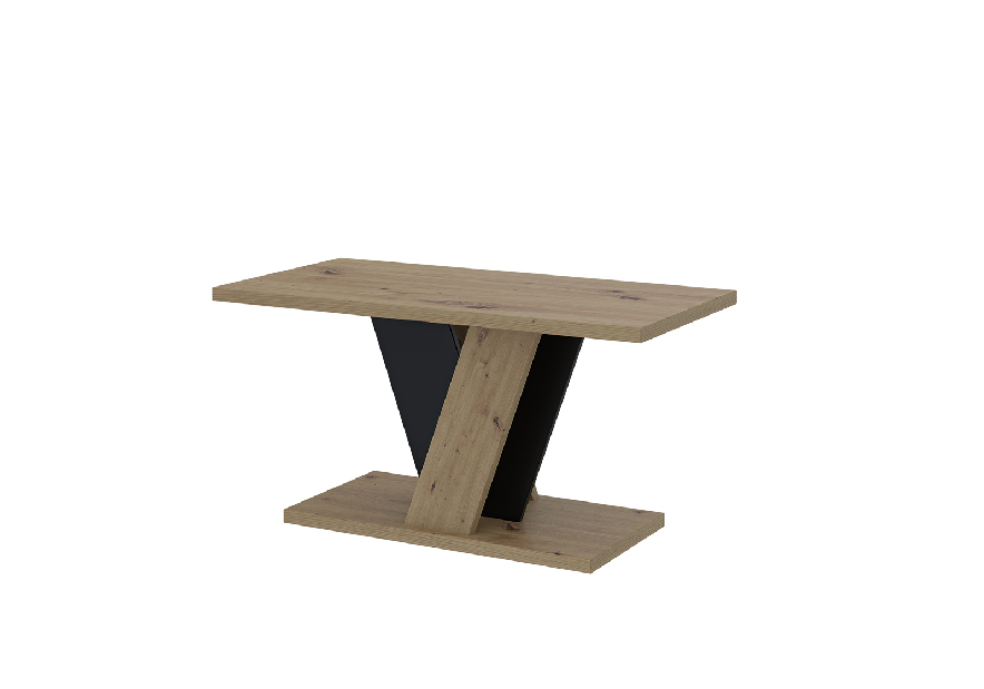 Konferenční stolek Venag (artisan + černá)