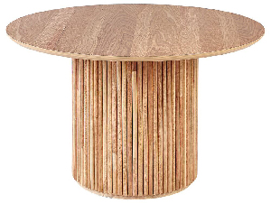 Kulatý jídelní stůl Villanelle (světlé dřevo) (pro 4 osoby)