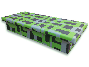 Jednolůžková postel (válenda) 90 cm Janae 10 (Gusto 5A zelená)