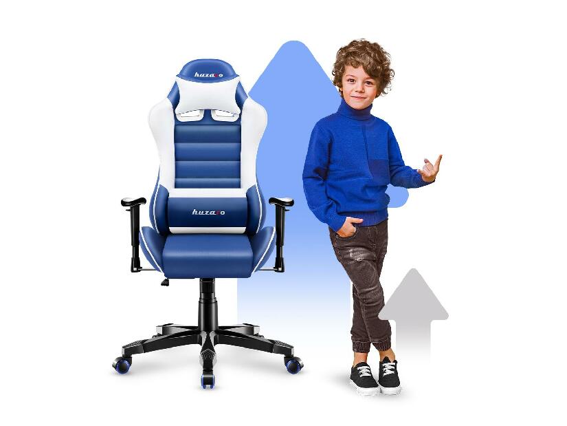 Dětská herní židle Rover 6 (bílá + modrá)