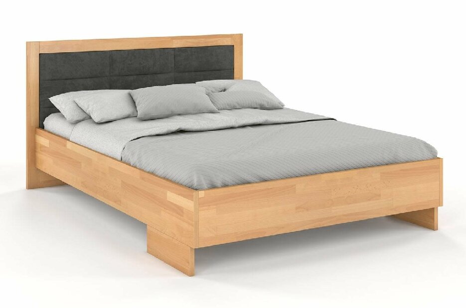 Manželská postel 180 cm Naturlig Stjernen High BC (buk)