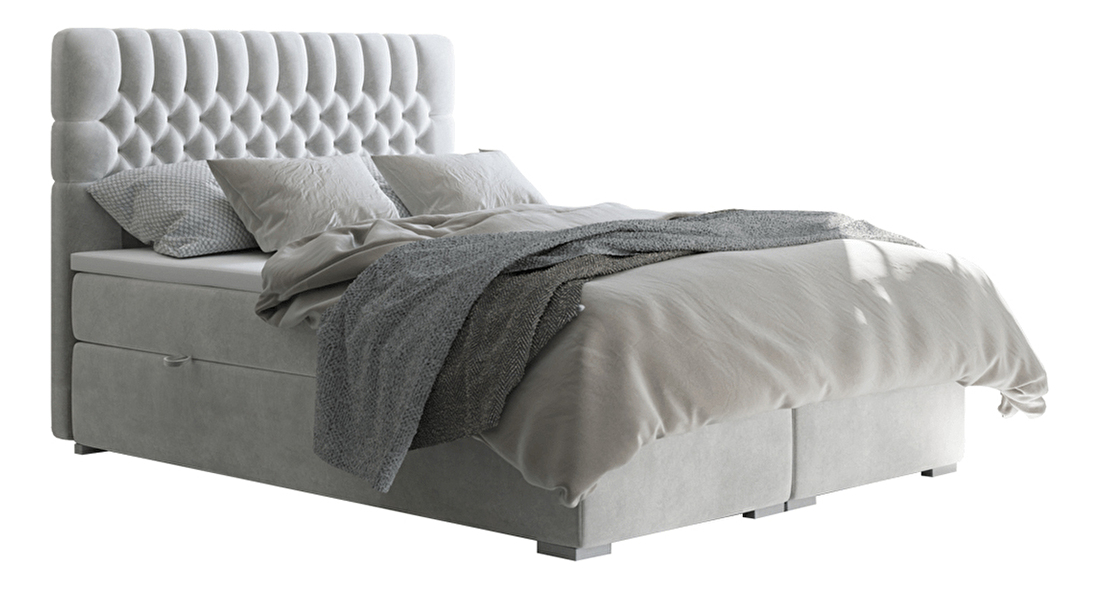 Manželská postel Boxspring 160 cm Formio (s matracemi)