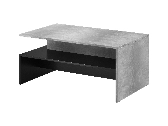 Konferenční stolek Barly Typ 99 (černá + světlý betón)