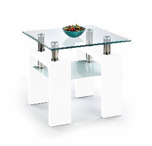Konferenční stolek Diamond H Kwadrat (bílá)