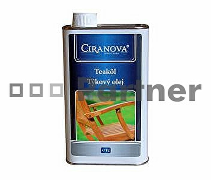 Ochranný prostředek na zahradní nábytek Ciranova Teakový olej 1.0 L
