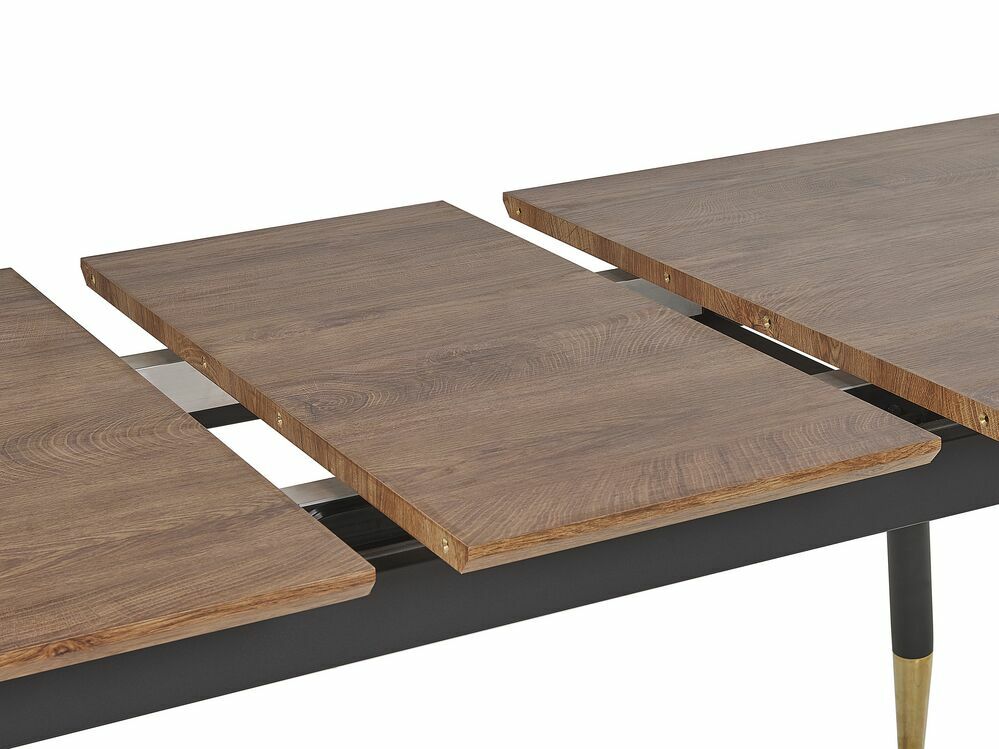 Jídelní stůl CALNARA (tmavé dřevo) (pro 6 až 8 osob)