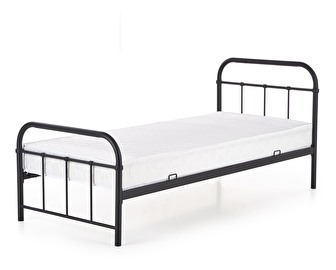 Jednolůžková postel 90 cm Lashell 90 (bez matrace) (černá)