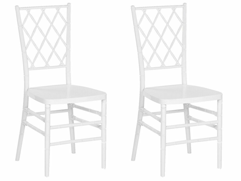 Set 2 ks. jídelních židlí CLARO (bílá)