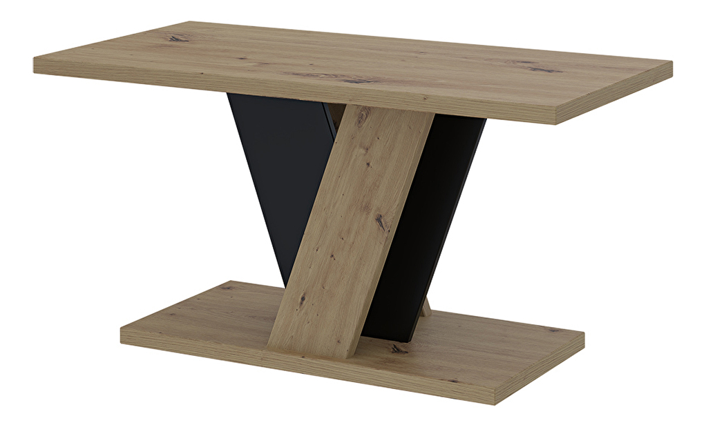 Konferenční stolek Venag (artisan + černá)
