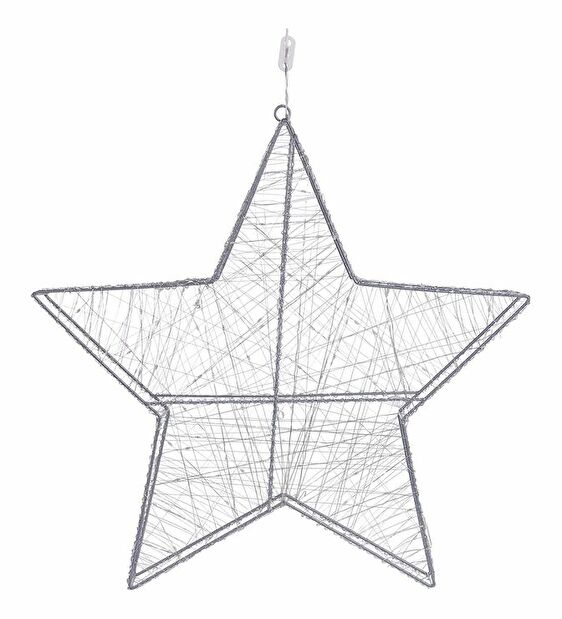 Vnější dekorace hvězda Kurza (stříbrná)