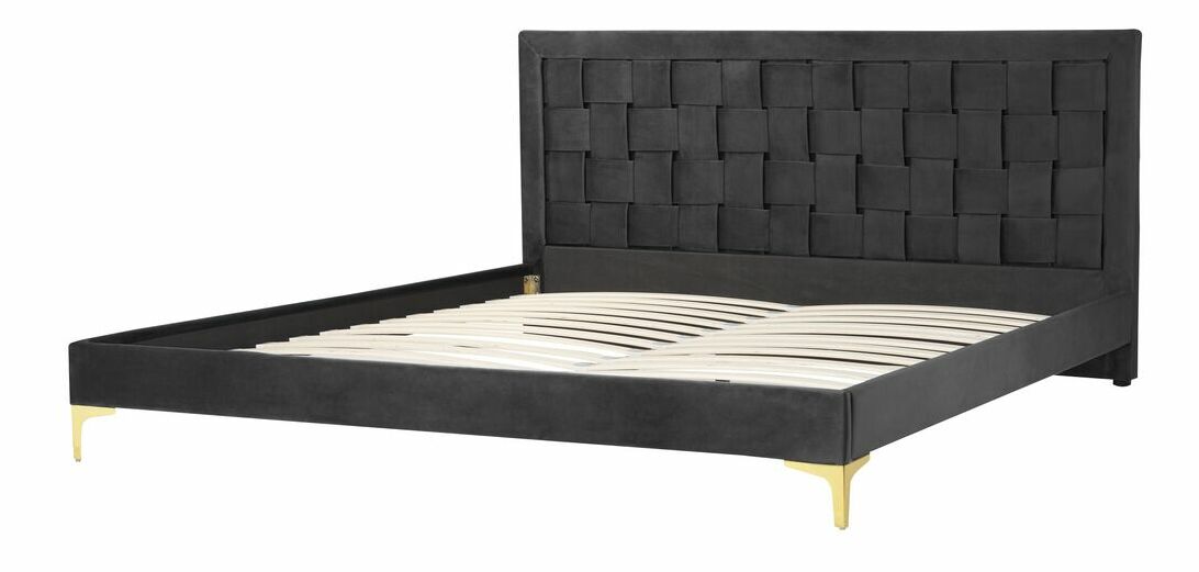 Manželská postel 180 cm Linux (černá)