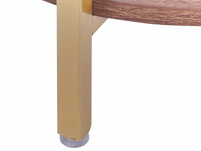 Příruční stolek Libza (zlatá)