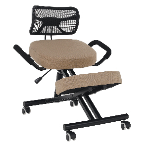 Ergonomická kancelářská židle Rusu (béžová + černá)
