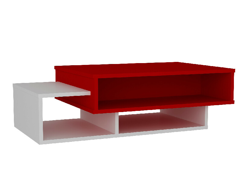 Konferenční stolek Toby (Bílá + Červená)