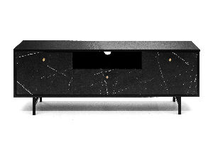 Tv stolek Verona RTV (černá + černý mramor)
