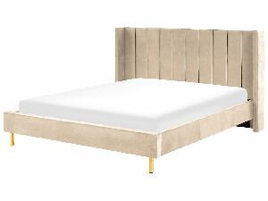Manželská postel 180 cm Vue (béžová) (s roštem)