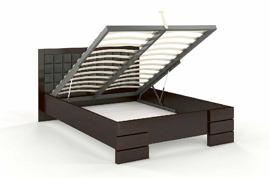 Manželská postel 160 cm Naturlig Storhamar High BC (borovice)