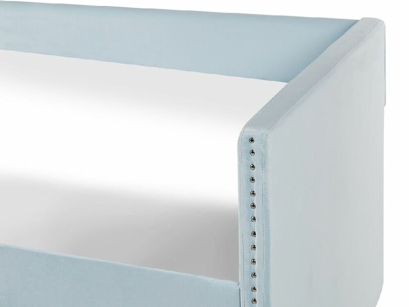 Jednolůžková postel 200 x 90 cm Tish (modrá) (s roštem)