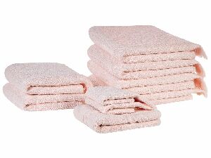 Sada 9 ks ručníků Annette (růžová)