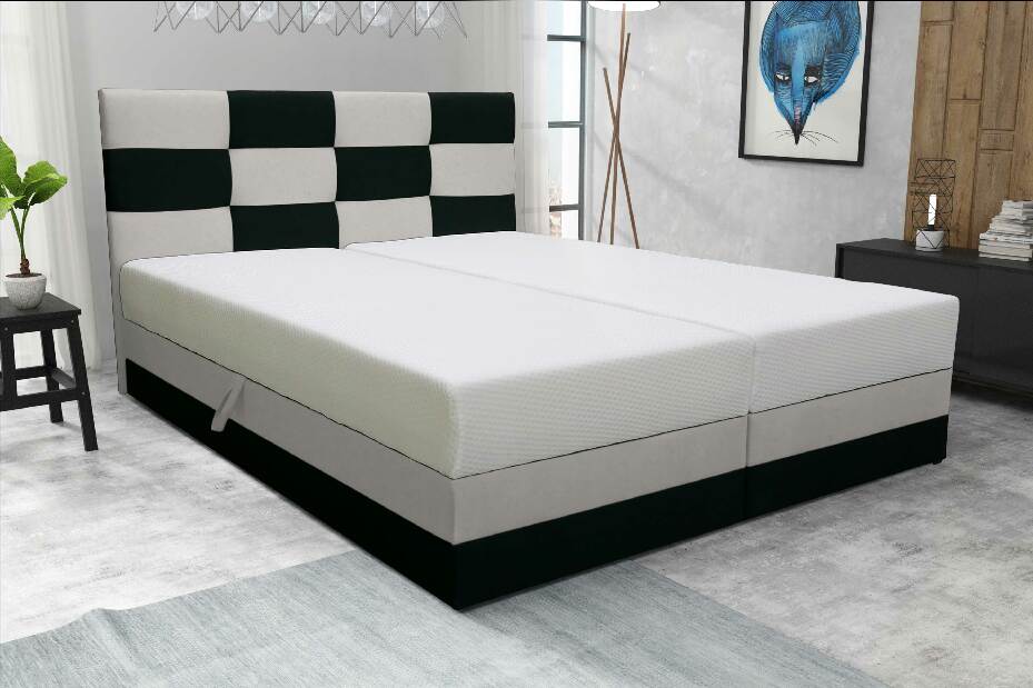 Manželská postel 140 cm Marion (s roštem a matrací)