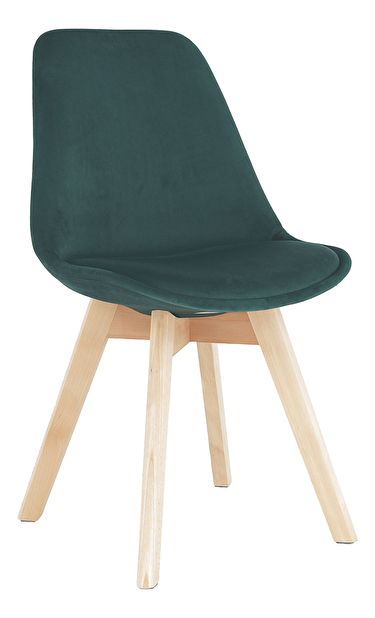 Jídelní židle Blanche (emerald + buk)