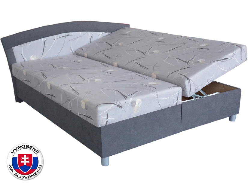 Manželská postel 160 cm Brinda (se 7-zónovou matrací standard)