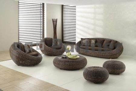 Ratanová sedací souprava - exotika, která se hodí do zahrady i interiéru