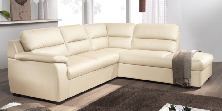 Kožená rohová sedačka