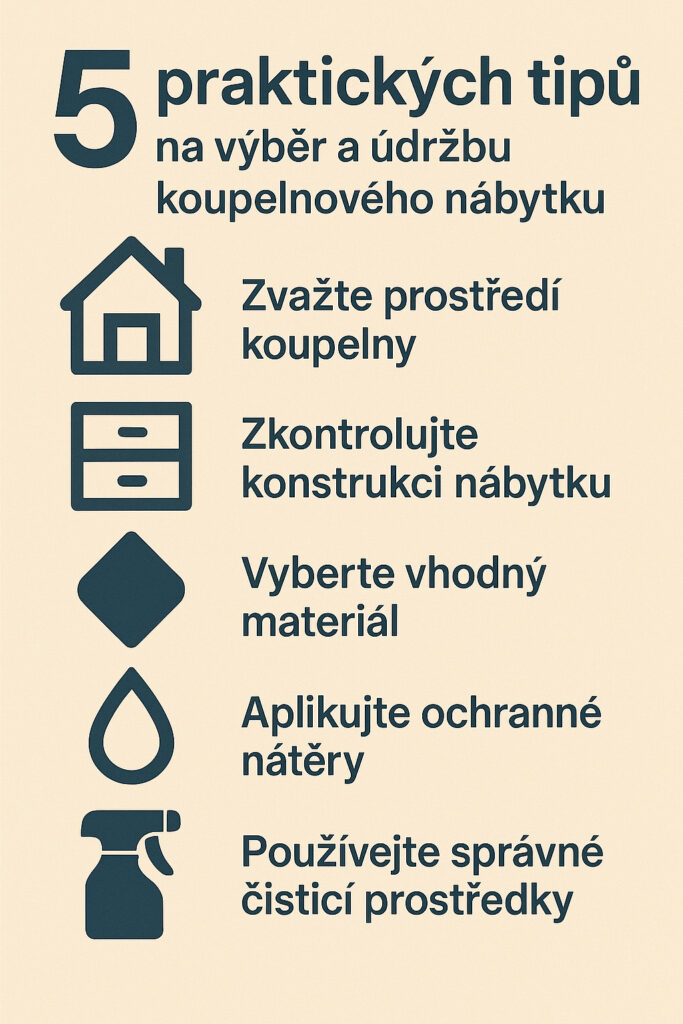 5 praktickych tipu na vyber a udrzbu koupelnoveho nabytku