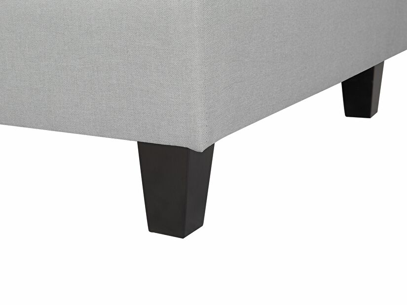 Modulární pohovka FELLE (polyester) (světle šedá) (pro 3 lidi) (s taburetem)