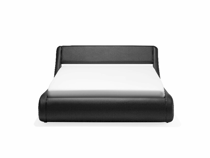 Manželská postel 160 cm AVENUE (s roštem a úl. prostorem) (černá)