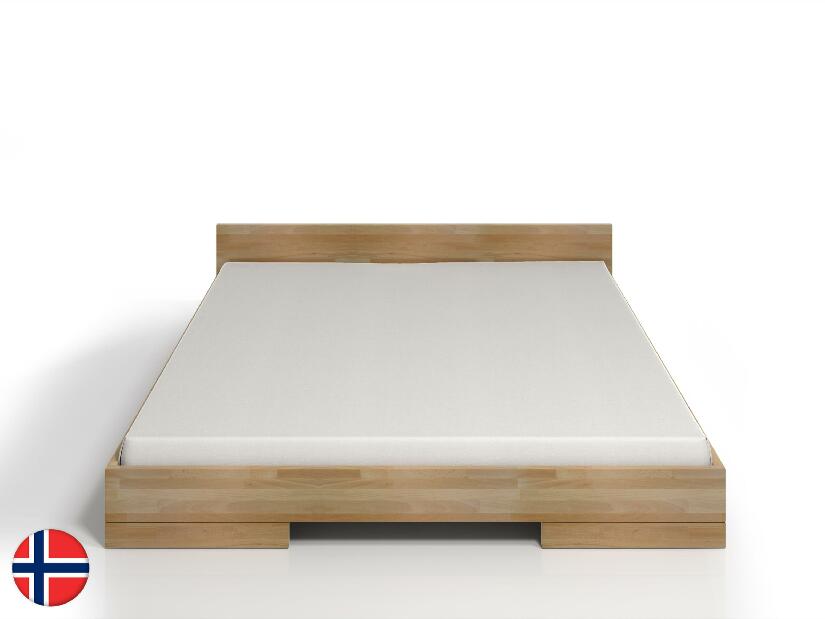 Manželská postel 160 cm Naturlig Stalander Long (buk) (s roštem)