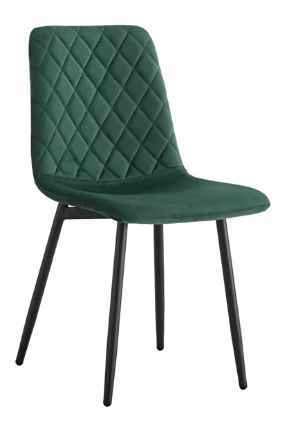 Jídelní židle Damea Typ 2 J06-1-HLR-57 (smaragdová + černá)