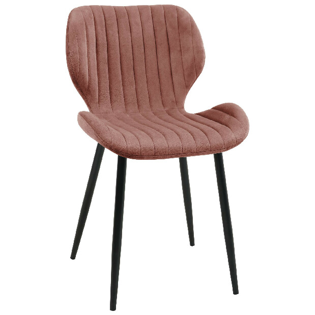 Jídelní židle Saira (tmavě růžová) (2ks)