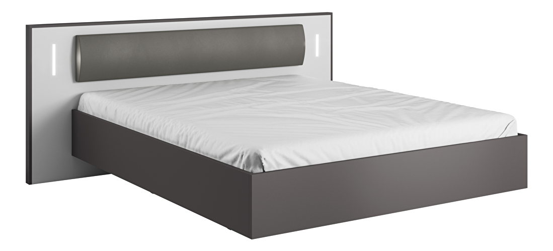 Manželská postel 160 cm s nočními stolkama Serina
