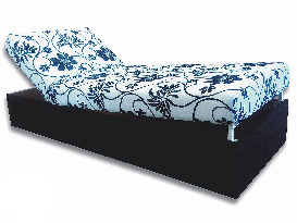 Jednolůžková postel (válenda) 90 cm Darcy (Černá 39 + Stela)