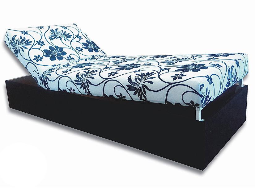 Jednolůžková postel (válenda) 80 cm Darcy (Černá 39 + Stela) *výprodej