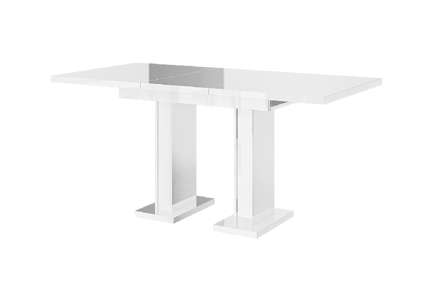 Jídelní stůl Gilnar (lesk bílý) (pro 4 až 6 osob)