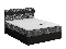 Manželská postel  Boxspring 180x200 cm Mimosa (s roštem a matrací) (černá + tmavě šedá)