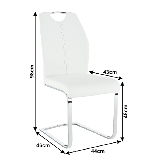 Jídelní židle Nesta (bílá)