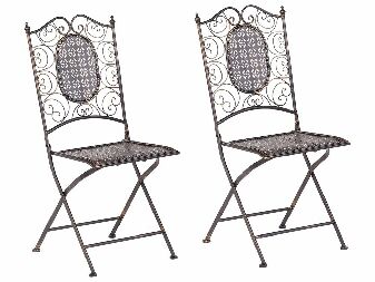 Set 2 ks. zahradních židlí Beatriz (černá)